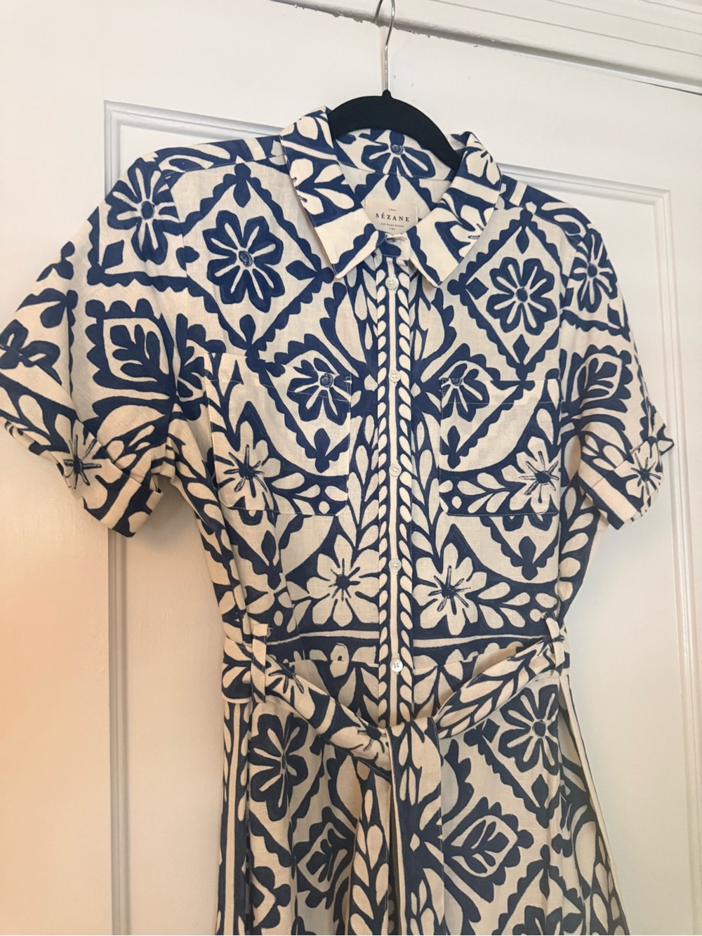 🌿Sezane Adele dress in Albi print - size 40 or US 6 - NWT - Picture 6 of 15